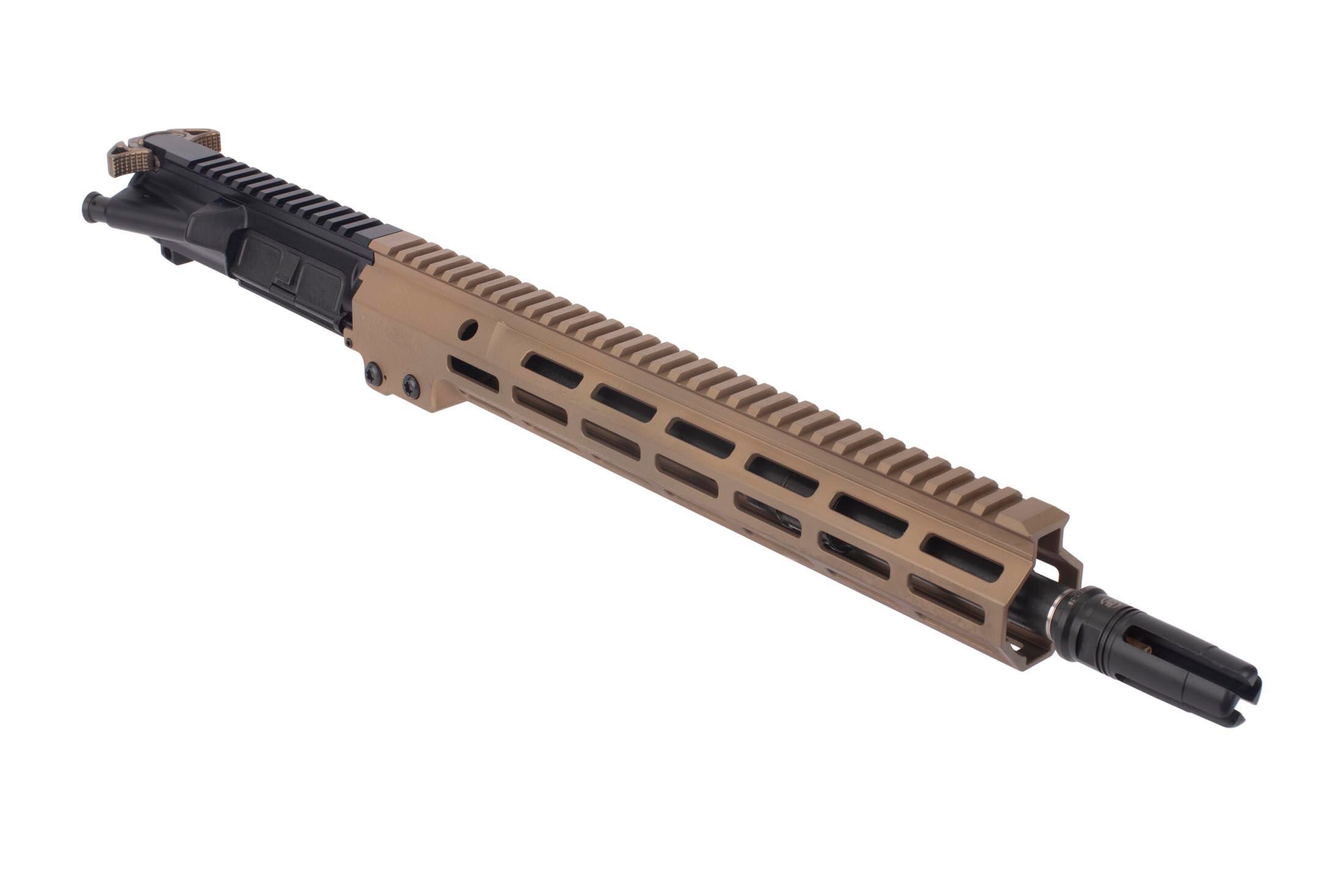 Geissele Automatics 14.5" 5.56 NATO 1:7 USASOC Improved Complete AR-15 Upper Receiver - Desert Dirt - Open Box